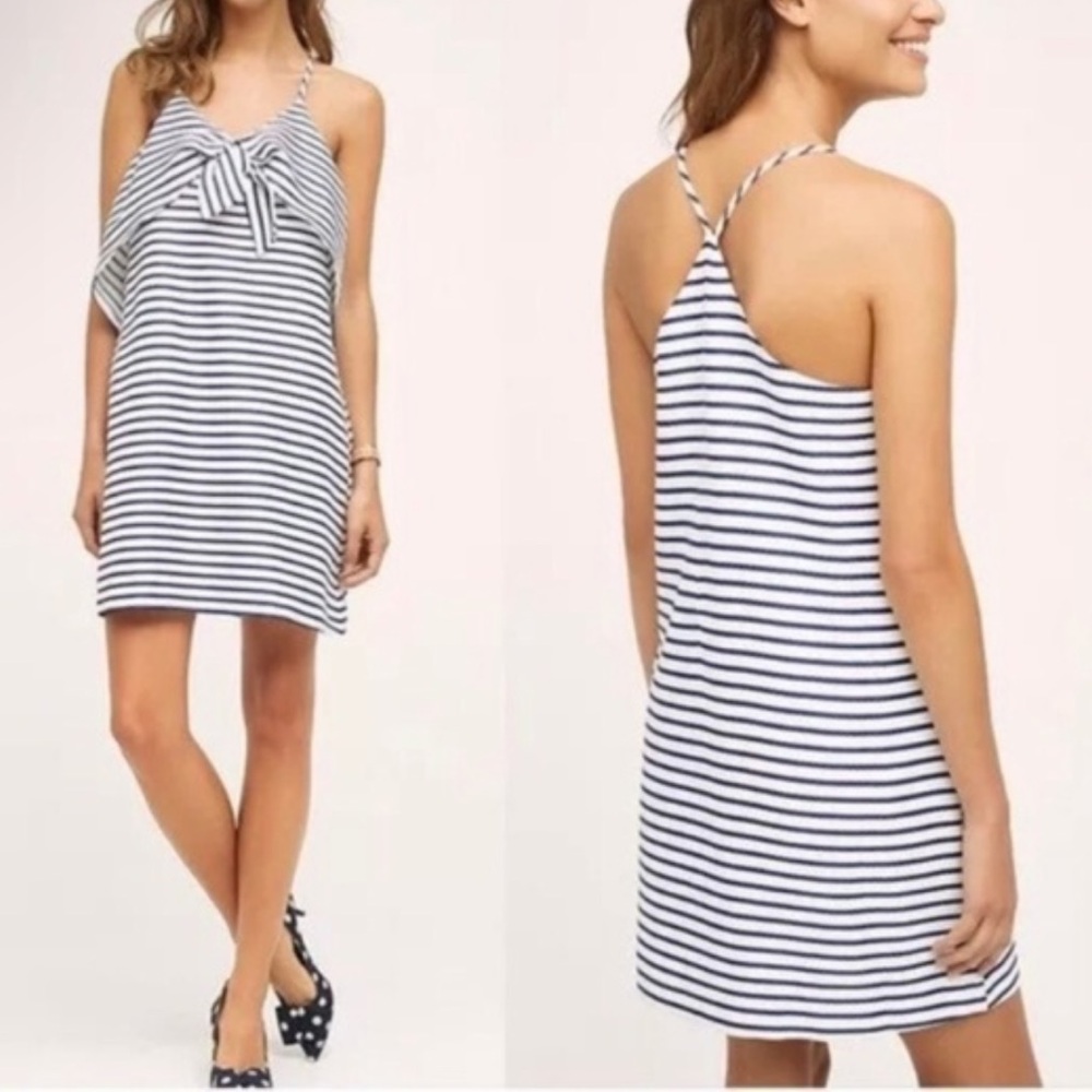 Maeve Anthropologie Nautical Mini Dress Lined Size Medium